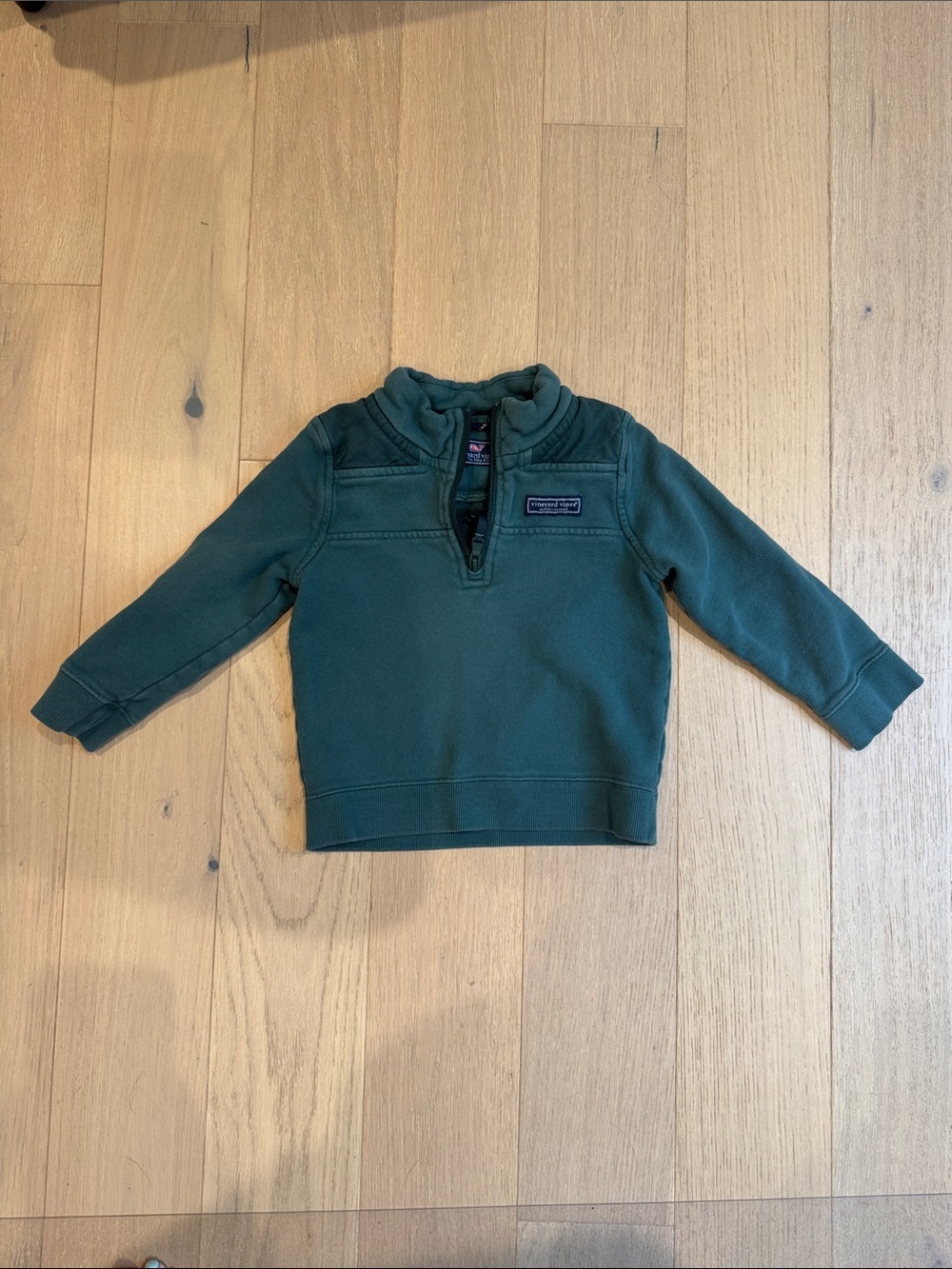 Vineyard Vines Forest Green Quarter-Zip Pullover Hoodie